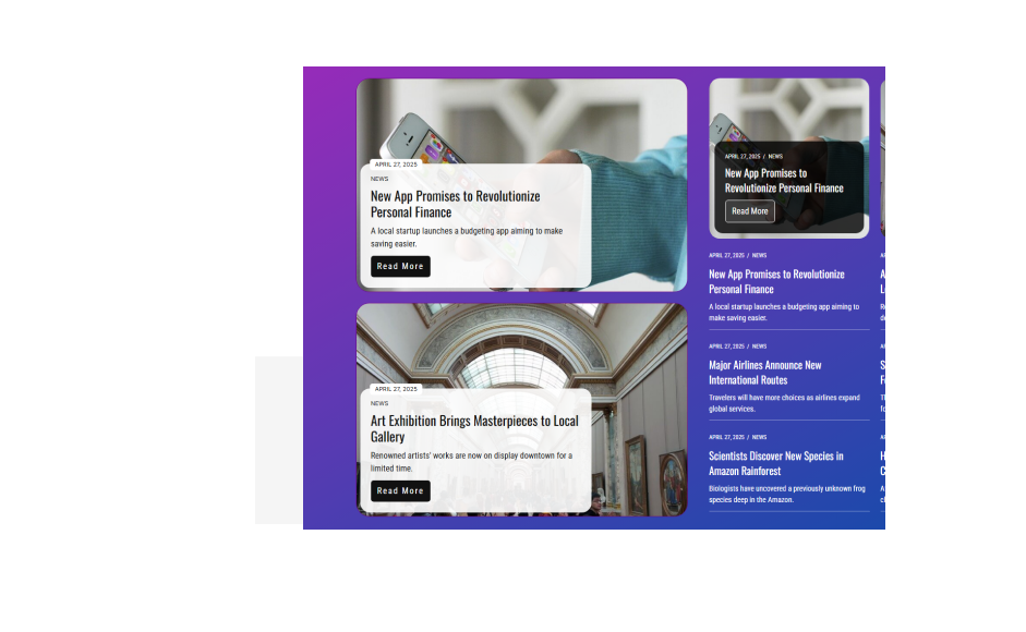 Elementor Post Grid Widget