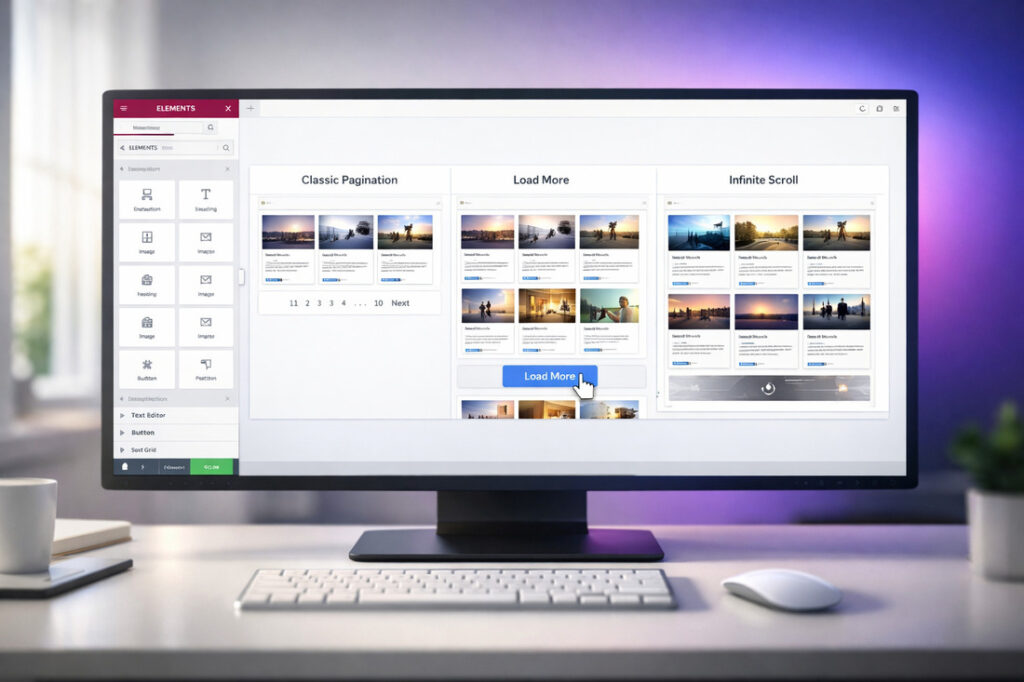 Elementor Post Grid Pagination vs Infinite Scroll: Which One Is Better for UX & SEO?